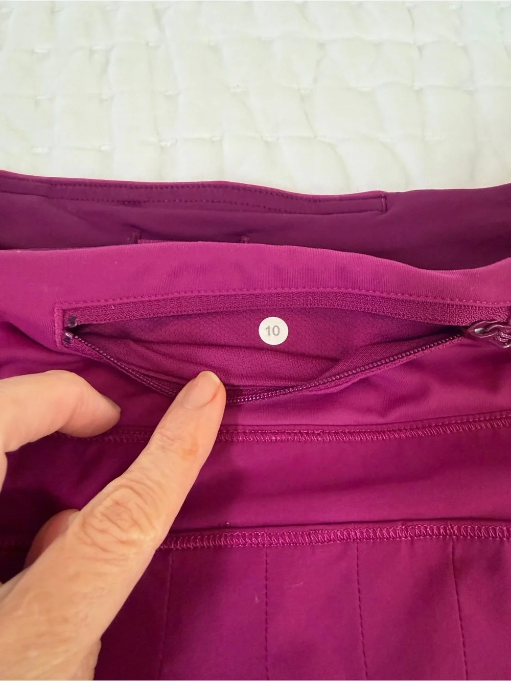 lululemon athletica Magenta Pleated Mini Skirt